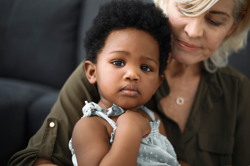 The grandmother pretended she was doing the little girl a favor.